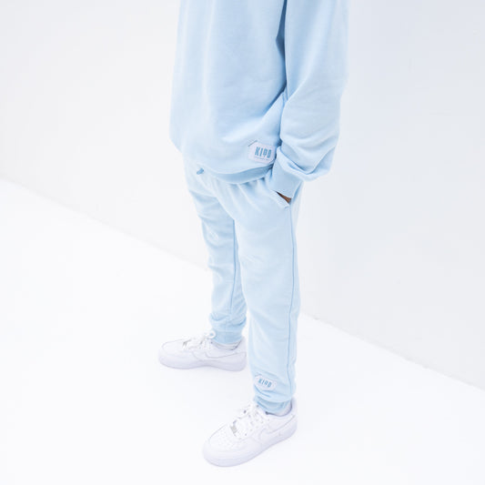 KIDD, @kidd.ae e-shop conceptual children’s brand genderless clothing 11:11 sweatshirt color sky blue Dubai