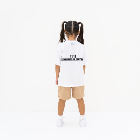 KIDD, @kidd.ae e-shop conceptual children’s brand genderless clothing shorts color sand / beige Dubai