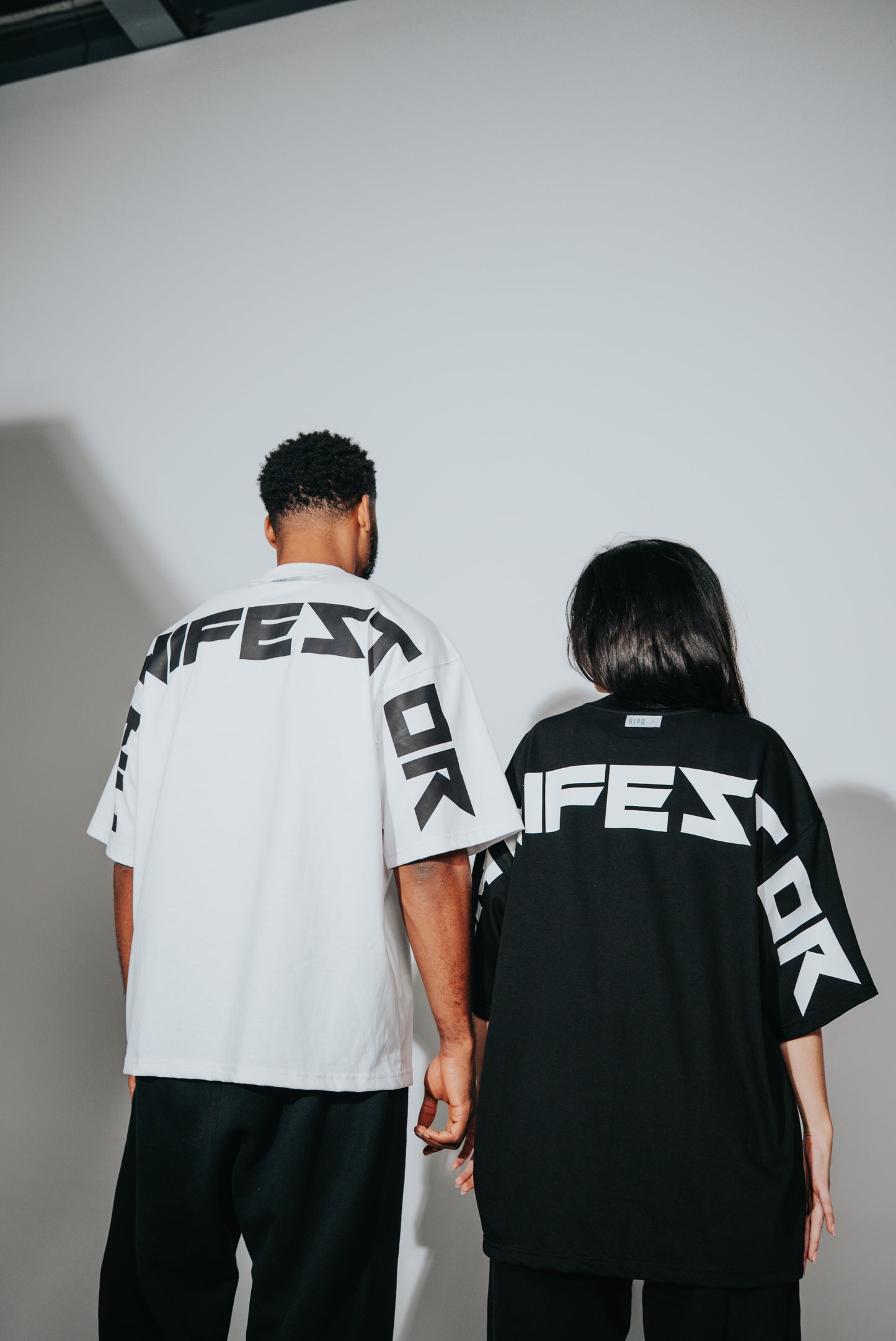 KIDD, @kidd.ae e-shop conceptual brand genderless clothing Manifestor t-shirt oversized fit premium color white Dubai
